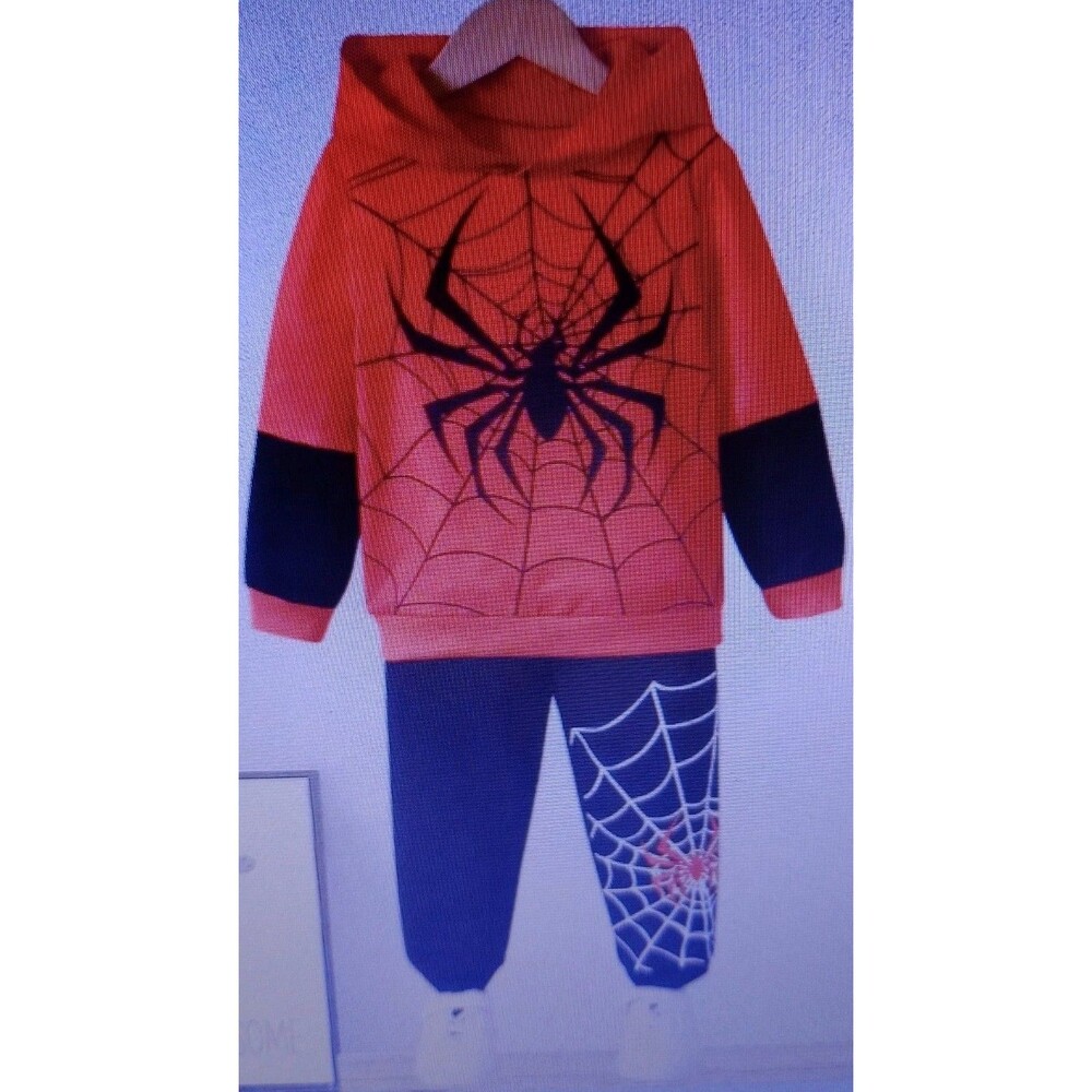 Spiderman 2pc Hoodie & Pants Boy's Sz 2 Kids Set NWT